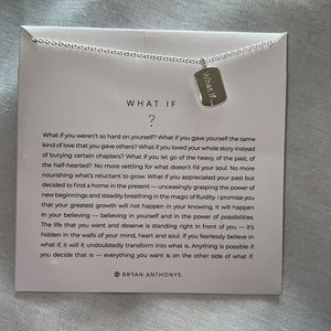 Brand New What If Necklace Bryan Anthonys